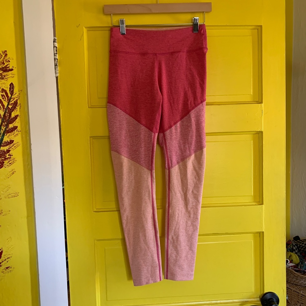 Outdoor Voices - Pink Colorblock Leggings - Small